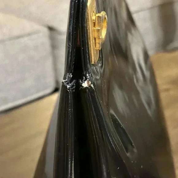 Salvatore Ferragamo Wanda Top Handle Luxury Blk Leather Designer Handbag - Picture 9 of 16